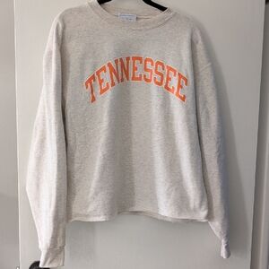 Champion Cream and Orange Tennessee Sweatshirt